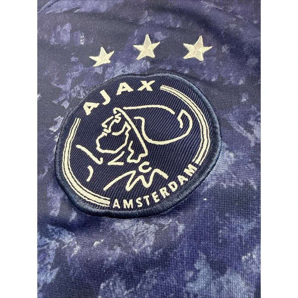 Adidas Ajax Amsterdam‎ Soccer Jersey Sz Large, Navy Blue